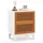 Costway Nachtschrank 46 x 33 x 59,5 cm Weiß