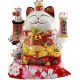 Freak Scene Glückskatze - Maneki-Neko - Winkekatze aus Porzellan 25 cm weiß - Maneki Neko 05