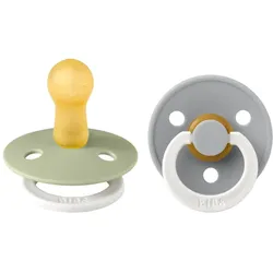 Bibs® Bibs Colour Nachtsauger Salbei - Wolke 6 - 18 Monate Größe 2