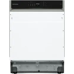 Telefunken Geschirrspüler 60 cm teilintegrierbar, Einbau Spülmaschine, 12 Maßgedecke, 6 Programme, AquaStop, GET6012DI