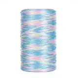 1 Stück 100g/100m Polypropylen Flache Macrame Cord,Breite: 3mm,makramee Garn,garn Zum Häkeln,Makramee Band,Makramee Schnur,Gilt Für Häkeln, Stricken, Dekoration, DIY Handwerk (Farbe-P)