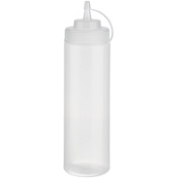 APS Quetschflasche, 760 ml transparent, 6er Set Ø 7,0