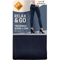 Nur Die Damen Treggings in Jeans-Optik blau Gr. 38/40