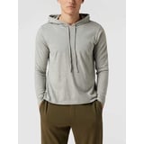 Hoodie mit Kapuze, Mittelgrau Melange, S