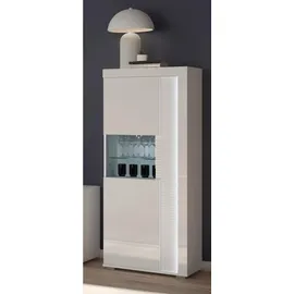 MID.YOU Vitrine Skylight weiß Hochglanz