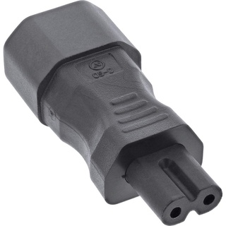 InLine InLine® Netzadapter IEC 60320 C14 / C7, 3pol. Kaltgeräte zu 2pol.