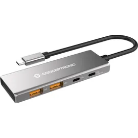 Conceptronic 4 Port USB 3.1 Hub, USB-C 3.1 [Stecker] (HUBBIES15G)