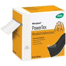 WERO Weroplast Wundpflaster PowerTex Wundschnellverband schwarz 5 cm 1 St.