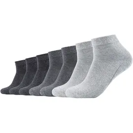 CAMANO 7er Pack Kurzsocken Grau 35-38
