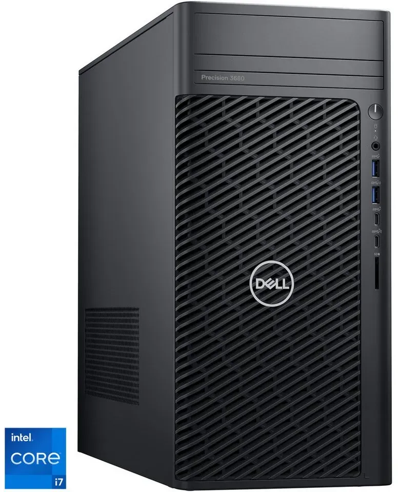 Dell Dell Precision 3680 Tower (KJ8XW), PC-System, PC (Intel Core i7, UHD Graphics 770, 16 GB RAM) schwarz