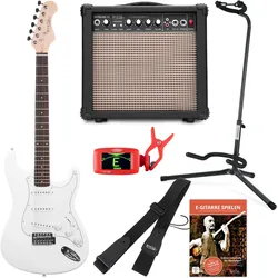 Rocktile Sphere Classic E-Gitarre White Set
