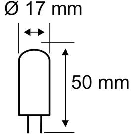 Paulmann LED Stiftsockel 3er-Pack 3x250lm 3x2,5W 2700K Klar