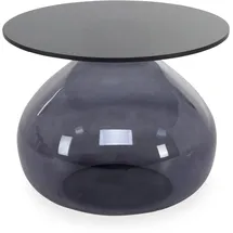 Paroli Beistelltisch Anna schwarz Glas H/D: ca. 42x52 cm) - Schwarz