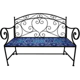 Hti-Living Gartenbank 109 x 58 x 93 cm Schwarz
