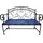 Hti-Living Gartenbank 109 x 58 x 93 cm Schwarz