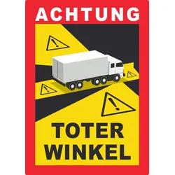 Toter Winkel Aufkleber A5 (148x210mm)