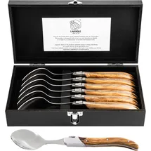 Laguiole Style de Vie Suppenlöffel Luxury Line, 6-teilig, Olivenholz