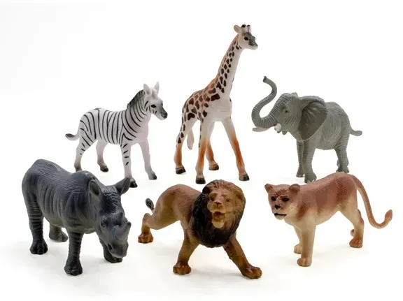 Safari animals 6 pcs