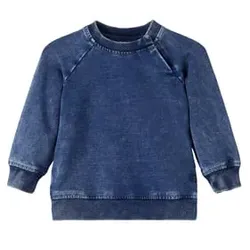 name it Sweatshirt Nbmbatruebo Medium Blue Denim, 62