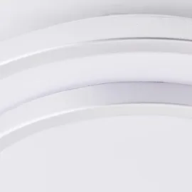 Lightbox 1 LED Ø 28 cm Metall/Kunststoff silber/weiß