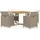 vidaXL Gartenmöbel Set 5-tlg. Beige