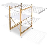 VOUNOT Wäscheständer 30 m Weiß