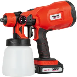 WALTER WERKZEUGE Walter Li-Ion Akku Farbsprühsystem 20 V inkl. Akku Ladegerät 800 ml Farbbehälter