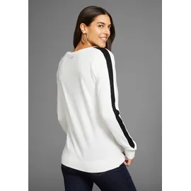 LAURA SCOTT Strickpullover schwarz/weiß 34