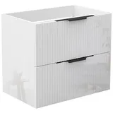 duschspa Waschtisch Unterschrank Waschtischunterschrank Waschbeckenunterschrank Badschrank, 50-120cm Hängeschrank, Matt / Hochglanz 60 cm x 52 cm x 38.8 cm