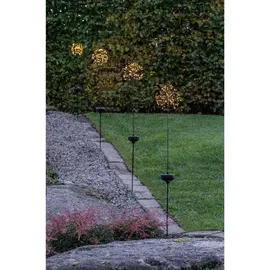 Star Trading LED-Solar-"Firework", schwarz, Edelstahl