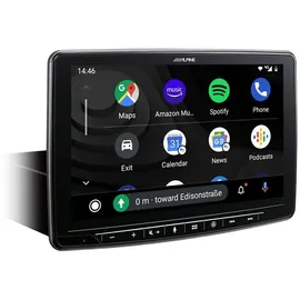 Alpine INE-F904TRA | Navigationssystem mit 9-Zoll Touchscreen für Ford Transit Custom mit 1-DIN-Einbaugehäuse, DAB+, Apple CarPlay und Android Auto Unterstützung und mehr