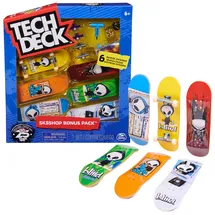 Spin Master Tech Deck Bonus Pack - Fingerboard-Set mit 6 authentischen Boards und Zubehör - One Size