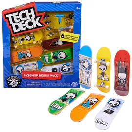 Spin Master Tech Deck Bonus Pack - Fingerboard-Set mit 6 authentischen Boards und Zubehör - One Size