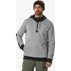 Skipullover Herren 1/2 RV warm bequem - 100 grau L