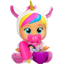IMC TOYS CRY Babies Loving Care Fantasy Dreamy | Interaktive Puppe, die echte Tränen weint, einen Pyjama trägt und 3 Accessoires enthält - Spielzeug und Geschenk für Mädchen und Jungen