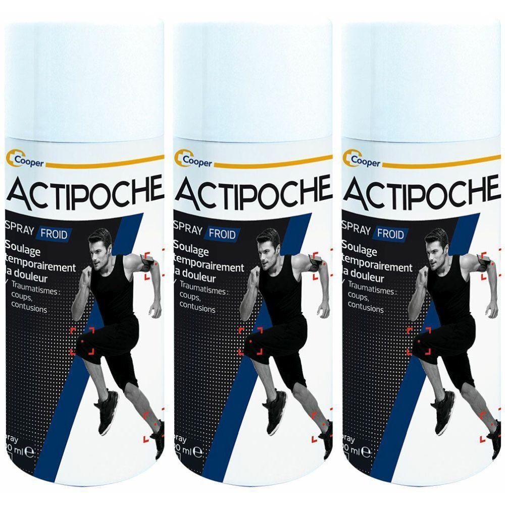 ACTIPOCHE SPRAY FROID 400ML 3x400 ml spray