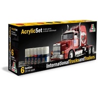 Italeri Acrylic Set International Trucks and Trailers" Farbset, 6-tlg. 435AP