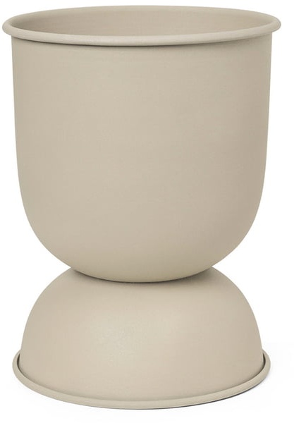 ferm LIVING - Hourglass Blumentopf extra-small, Ø 21 x H 30 cm, cashmere