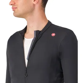 Castelli Espresso Thermal Jersey Herren Langarm Trikot - light black - XL