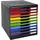Exacompta Schubladenbox Modulo 39 x 33,5 x 33 cm 10-tlg. schwarz/bunt