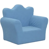 SYFAXTM Kindersofa Blau Weich Plüsch - Blau