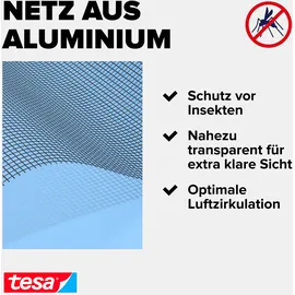 Tesa Insektenschutzgitter 120 x 250 cm Grau