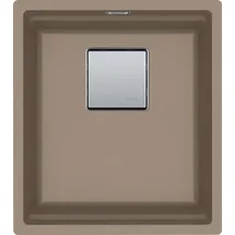 Franke KNG 110-37 rechts Einbauspüle Kunststoff Cashmere Druckknopfventil 410 x 460 mm