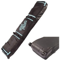 Sport Tent-Ski Snowboardtasche Skitasche Set Skifahren Ausrüstung Tasche Gepolstert Snowboard & Ski Bag mit Rollen 166cm
