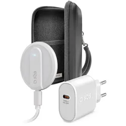 SBS Always on Charge KIT, Indoor, USB, Kabelloses Aufladen, Weiß