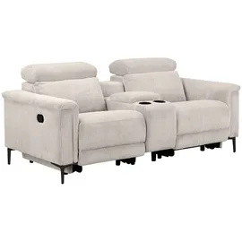 OTTO home 2-Sitzer LUND Cord 195 x 97 x 99 cm Beige mit Relaxfunktion