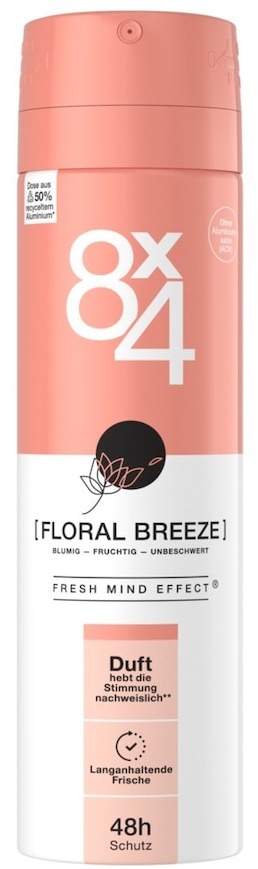 8X4 Spray No.14 Floral Breeze Deodorants 150 ml