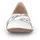 Gabor Ballerina GABOR "FLORENZ", Damen, Gr. 38, weiß, Leder, Schuhe Ballerina, Hochzeitsschuh, Flache Schuhe, Slipper mit eleganter Zierkette