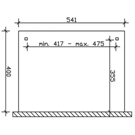 SKANHOLZ Ancona 541 x 400 cm schiefergrau
