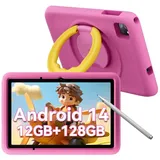 blackview Tab A6Kids(4+128) incl. Stift, Hülle, Ladegerät Tablet (10.1", 128 GB, Kinder-Modus, HD+, Android 14) rosa
